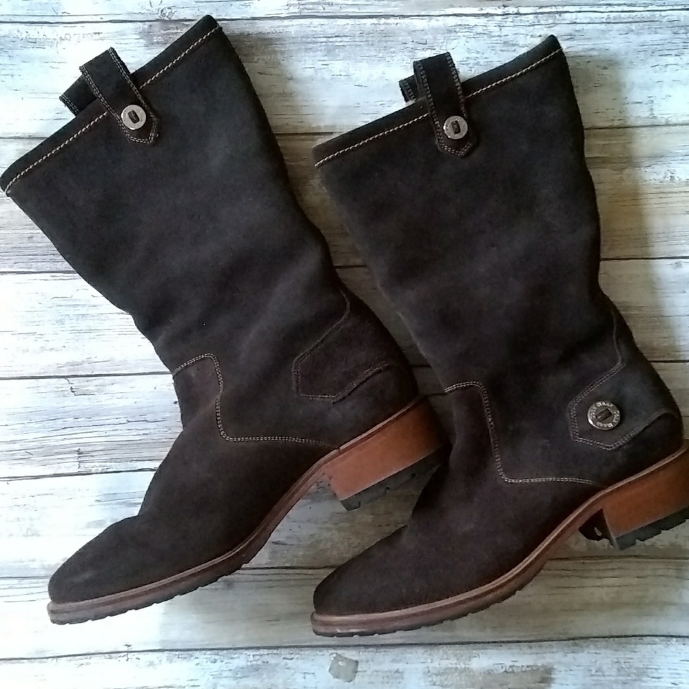Cole Haan Suede Riding Boots